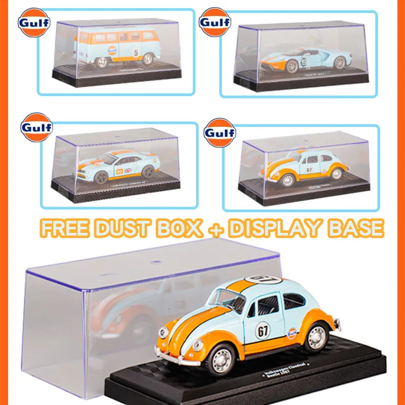 Premium 1:43 Gulf Alloy Car Model - Authentic Replica of Racing Glory, Detailed Craftsmanship, Collectible for Car Enthusiasts &