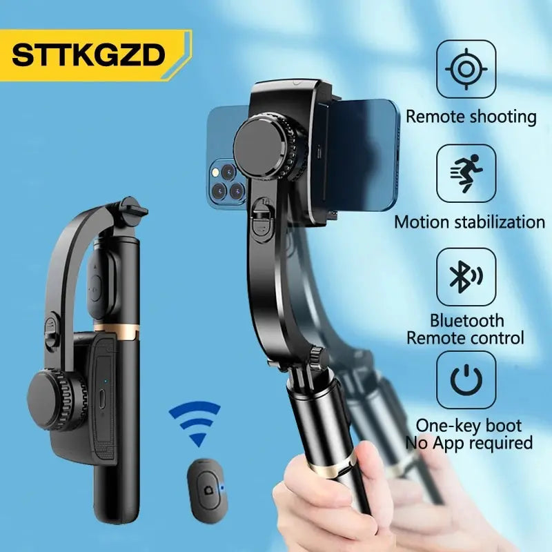 Handheld Gimbal Stabilisateur Estabilizador Selfie Stick Smartphone Action Kameralar Bluetooth Tripod for Live Broadcast Tiktok