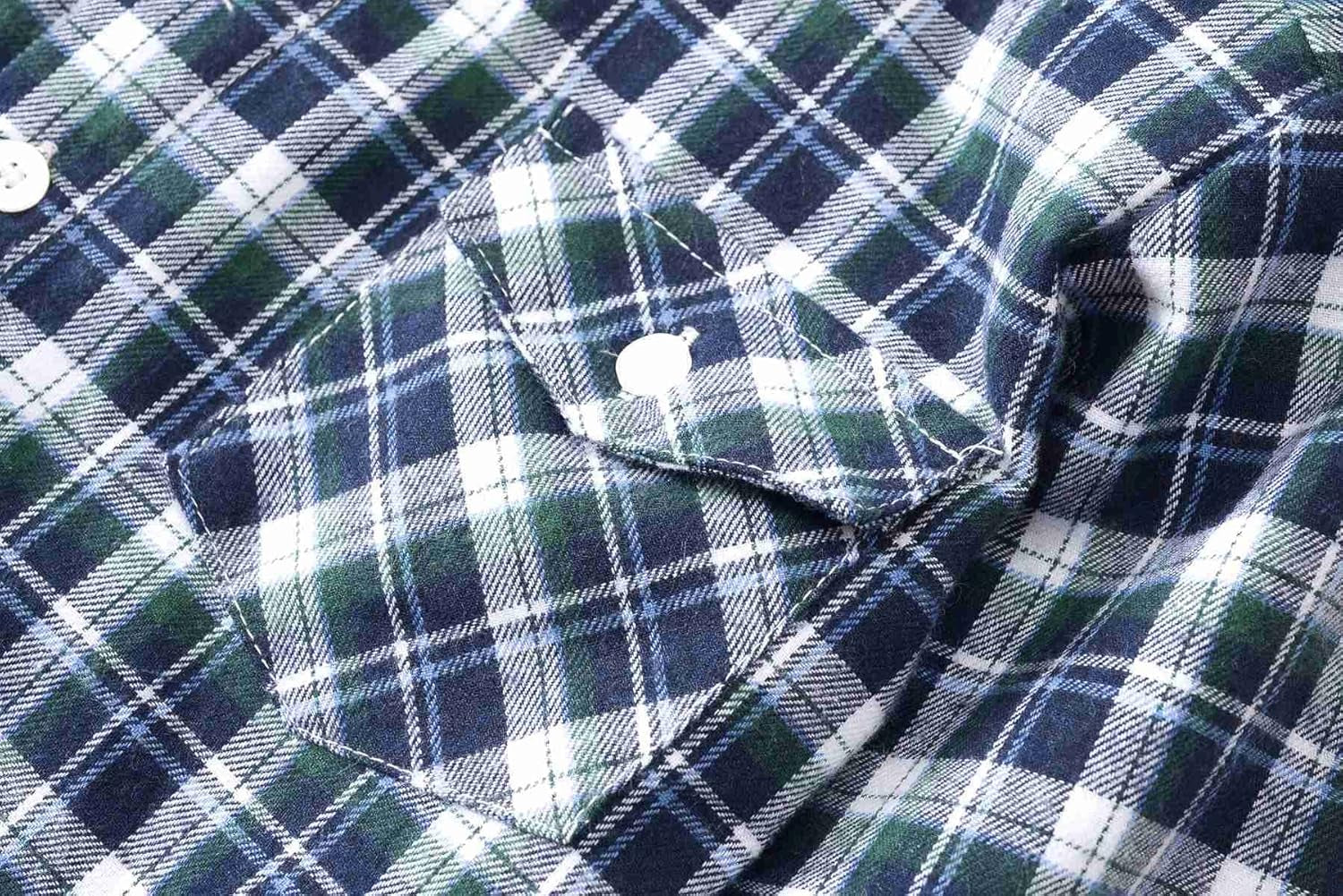 Boys Flannel Shirt for Son: Button down Long Sleeve Casual Plaid Shirts