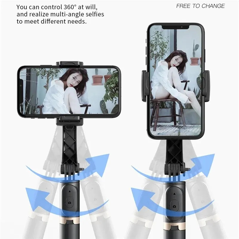 Handheld Gimbal Stabilisateur Estabilizador Selfie Stick Smartphone Action Kameralar Bluetooth Tripod for Live Broadcast Tiktok