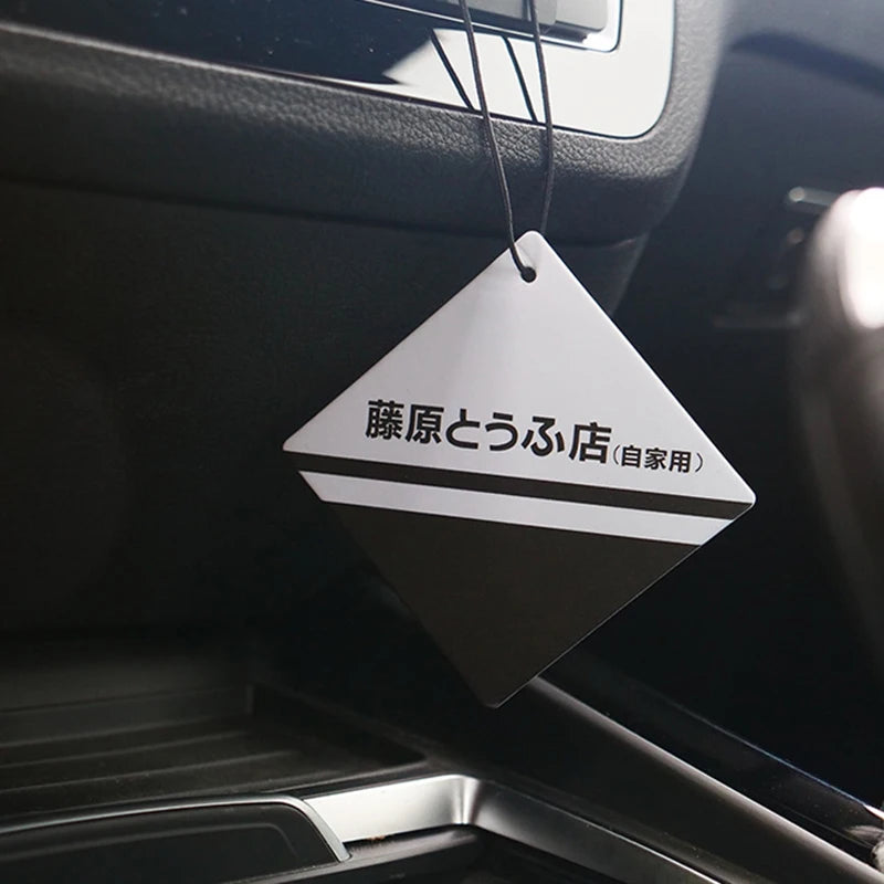 Initial D Air Freshener Car Perfume Natural Smell Hanging Car Rear Vie Diffuser Interior Auto Scent Fragrance JDM Accessories