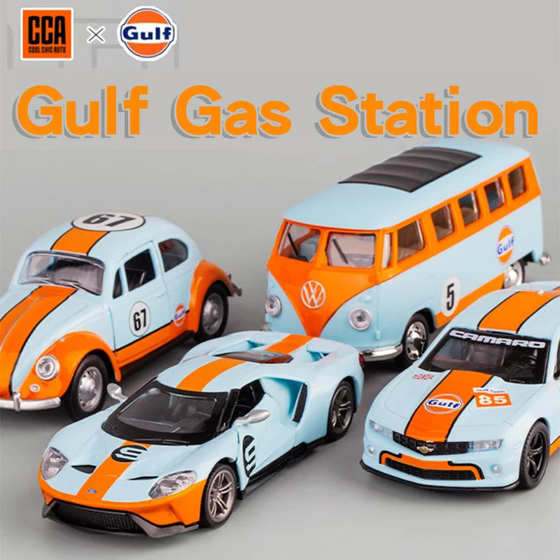 Premium 1:43 Gulf Alloy Car Model - Authentic Replica of Racing Glory, Detailed Craftsmanship, Collectible for Car Enthusiasts &