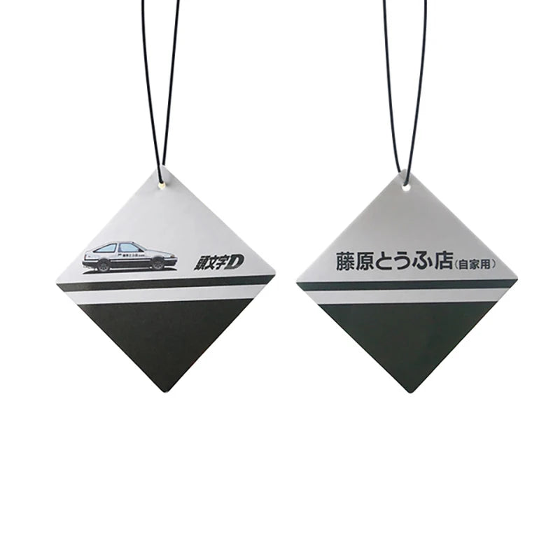Initial D Air Freshener Car Perfume Natural Smell Hanging Car Rear Vie Diffuser Interior Auto Scent Fragrance JDM Accessories