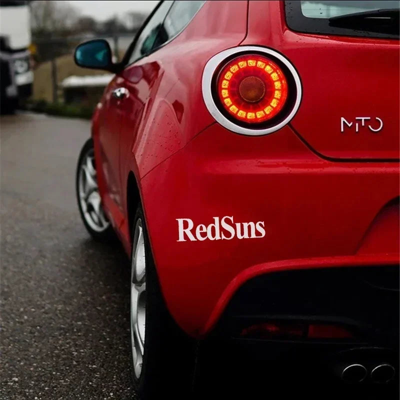 20X5Cm Redsuns INITIAL D JDM Car Sticker Auto Body Bumper Window Motorcycle Laptop Walls Vinyl Film Decal Car Tuning Accessories