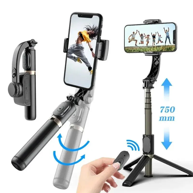 Handheld Gimbal Stabilisateur Estabilizador Selfie Stick Smartphone Action Kameralar Bluetooth Tripod for Live Broadcast Tiktok