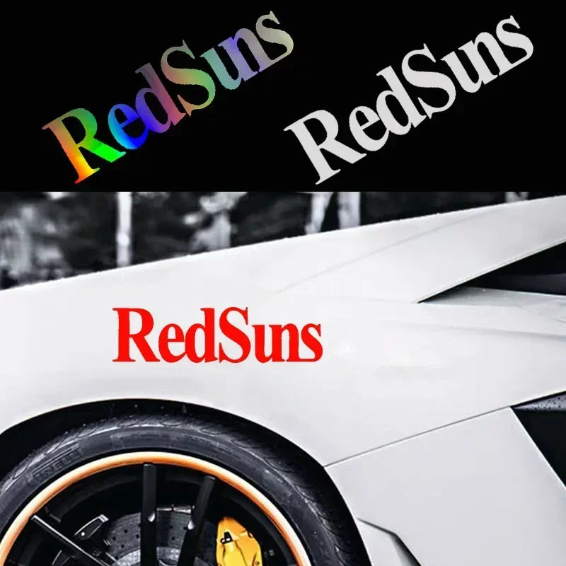 20X5Cm Redsuns INITIAL D JDM Car Sticker Auto Body Bumper Window Motorcycle Laptop Walls Vinyl Film Decal Car Tuning Accessories