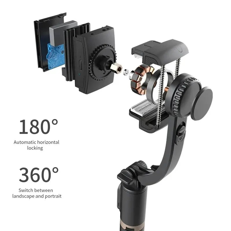 Handheld Gimbal Stabilisateur Estabilizador Selfie Stick Smartphone Action Kameralar Bluetooth Tripod for Live Broadcast Tiktok